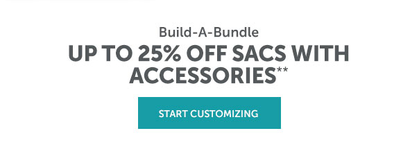 Up to 25% off Sacs with Accessories
