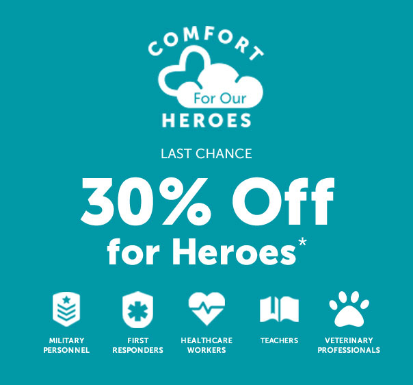 Last Chance to Apply for Your Heroes Code and Get 30 Off! Lovesac