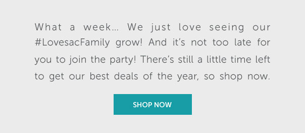 What a week... We just love seeing our #LovesacFamily grow! And it's not too late for you to join the party! There's still a little time left to get our best deals of the year, so shop now. | SHOP NOW >>