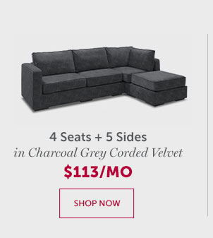 4 Seats + 5 Sides | SHOP NOW >>