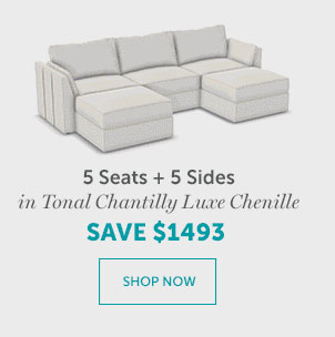 5 Seats + 5 Sides | SHOP NOW >> >>