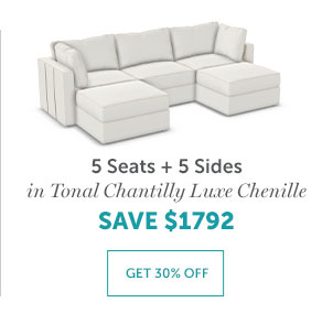 5 Seats + 5 Sides | SHOP NOW >>